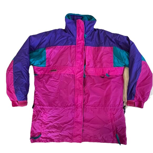 Columbia Jackets & Blazers - Rare Vintage COLUMBIA Sportswear Radial Sleeve Ski Jacket 90s Purple Women’s L